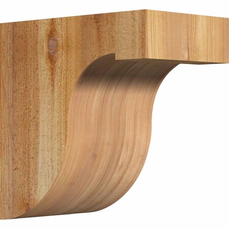 Ekena Millwork Del Monte Rough Sawn Corbel, Western Red Cedar, 6"W x 10"D x 10"H COR06X10X10DEL00RWR